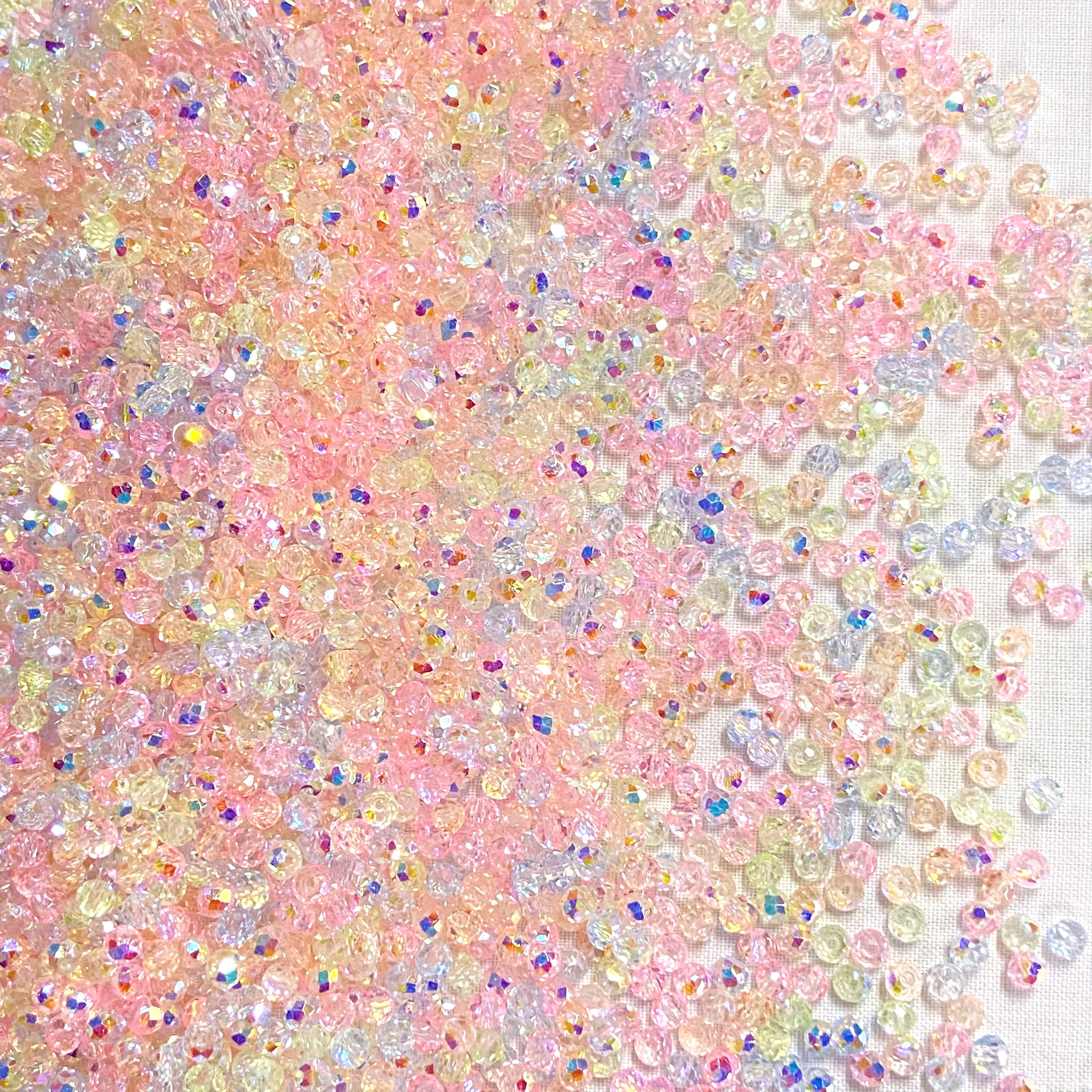 Tiny Rosy Sparkle 3mm