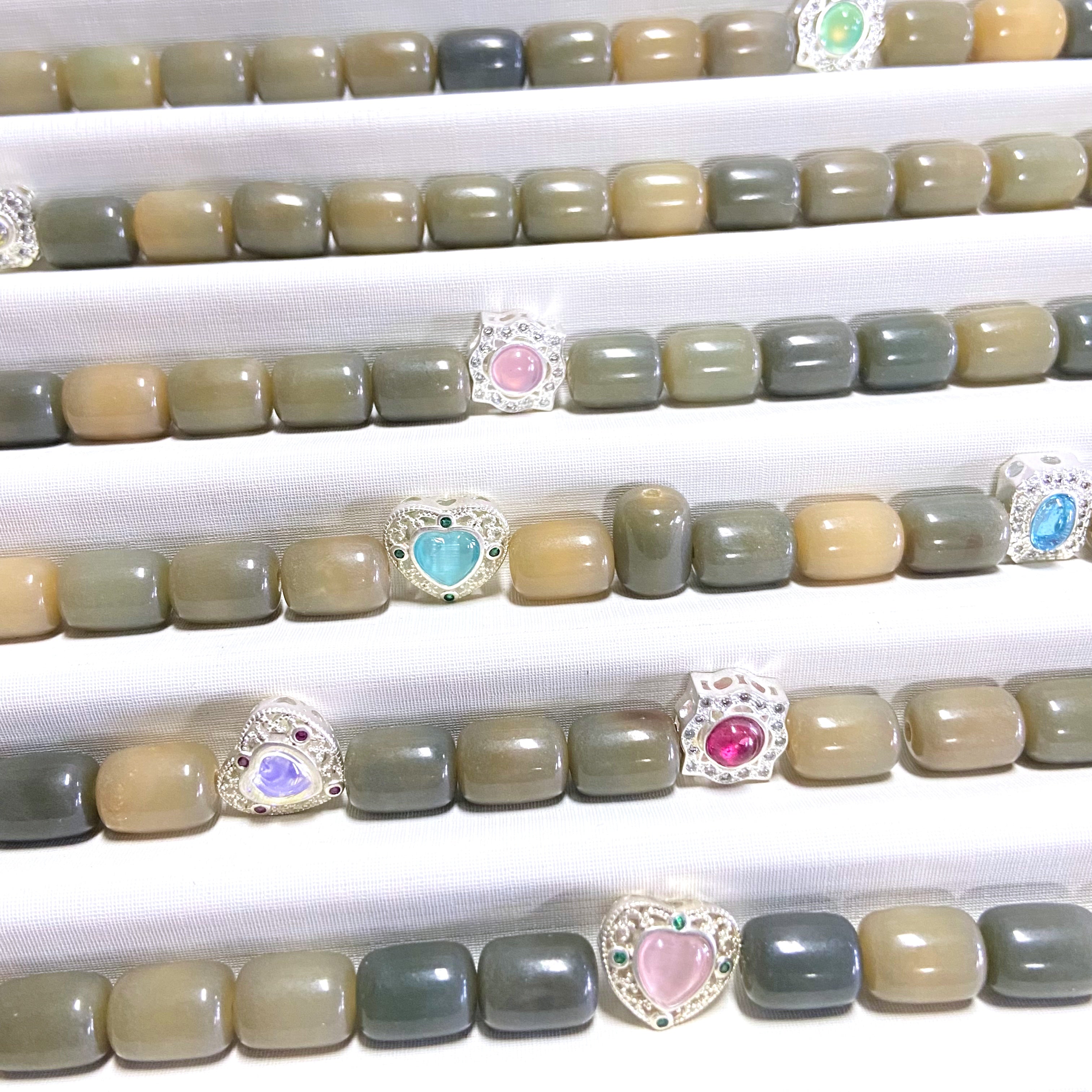 UV Bodhi Rice Cake Ash 8*10mm