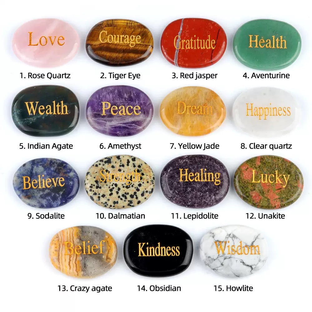 Crystal Affirmation Stones