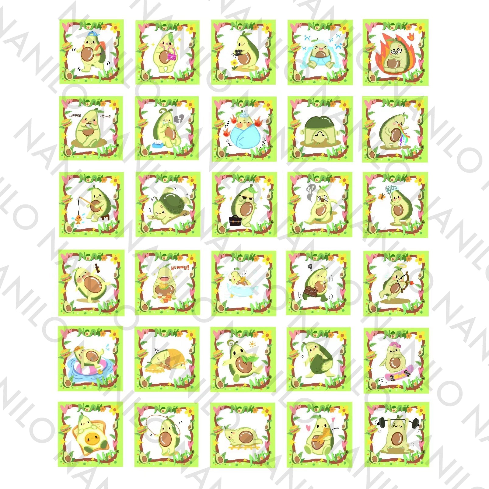 Mr. Avo Acrylic Squares